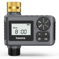 Sprinkler Timer with Brass Swivel, Programmable Water Timer for Outdoor Garden Hose, Hose Timers with Rain Delay/Manual/Auto Mode, Drip Irrigation and Lawn Watering System, 1 Outlet - size: 1 Zone-Brass Inlet