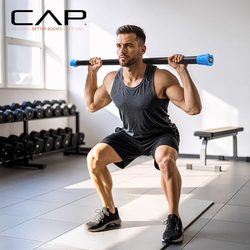 CAP Barbell Weighted Workout Bar | 5-20 lb | Multiple Options - style: 12 LB, Purple