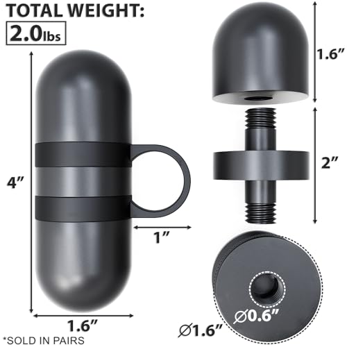 Synergee Cardio Hand Weights. Steel Hand Weights Dumbbell Set with Anti-Slip Silicone Finger Loop for Workout, Fitness, Training for Men and Women. Sold In Pairs. Available in 1lb, 1.5lb and 2lb Sets - color: 4LB Black
