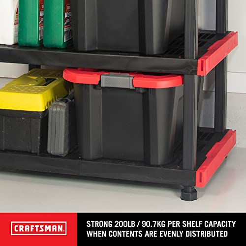CX Craftsman 4-Tier Highly Durable Storage Rack, 4 Shleves That Support up to 200lbs/shelf, Organization and Storage, Weather-Resistant Design, Easy Assembly, American Made (55H x 40W x 24D) - style: 4-Tier