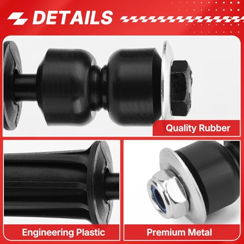 K700538 Front Sway Bar Stabilizer End Links for 07-17 Chevy Silverado 1500,07-13 Avalanche,07-16 Tahoe,15-16 Suburban/07-16 Cadillac Escalade Replace K700432/GMC 07-17 Sierra 1500,07-16 Yukon - color: K700432, size: Sway Bar Links
