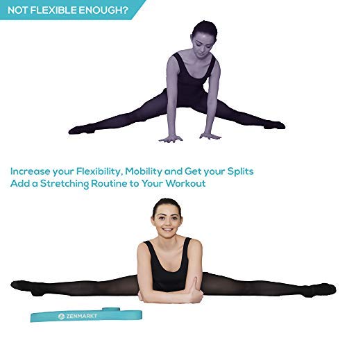 Ballet Stretch Bands for Flexibility, Strength and Dance Training | Ideal for Ballet, Gymnastics, Cheerleading and Pilates, Perfect for Practice, Training and Competitions - color: Teal
