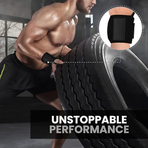 18" OG-Grade Wrist Wraps for Weightlifting – Heavy Duty Wrist Support with Thumb Loop & Lockdown Strap – Wrist Straps for Powerlifting, Bench Press & Gym Training - style: Shadow Black
