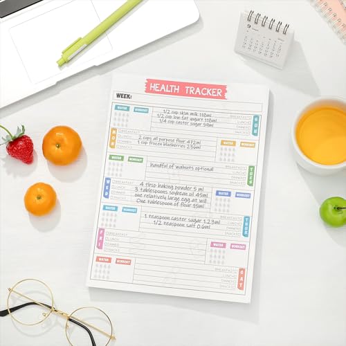 80 Pages Weekly Health Workout Tracker Journal Daily Diet Exercise Planner Meal Water Fitness Journal Full Year Wellness Journal Daily Food Diary Gym Notebook for Women Men Weight Loss Bodybuilding