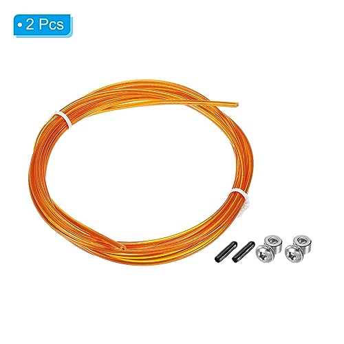 PATIKIL Speed Jump Rope Replacement Cable, Professional Skipping Rope Steel Wire Replace for High Speed Jump Ropes - color: Orange