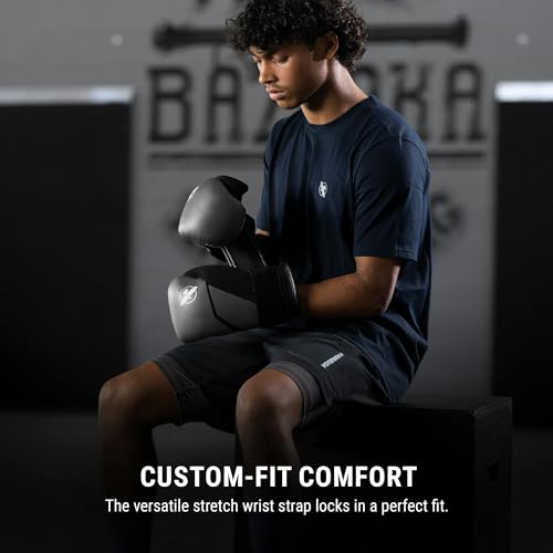 Hayabusa E1 Boxing Gloves for Kids, Youth and Teens - color: Grey/Black, size: 6oz