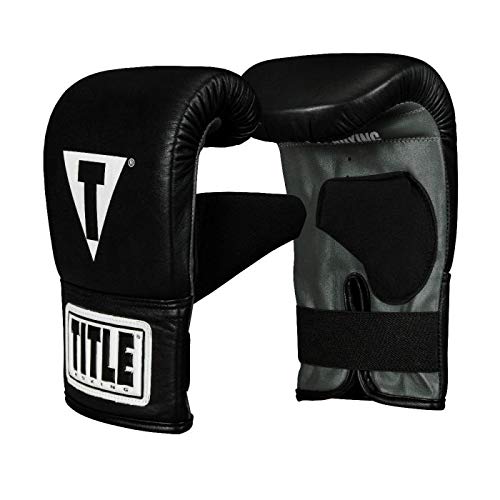 Title Boxing Pro Leather Bag Mitts 3.0, Black, Regular