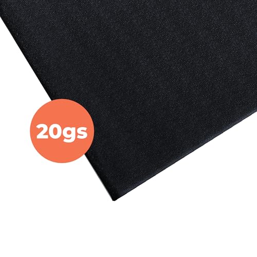 SuperMats Heavy Duty Equipment Non-Slip Mat 20GS | 24" × 46" – Fits indoor cycles, spin bikes, upright bikes, stationary bikes, steppers, and mini ellipticals. - color: Black