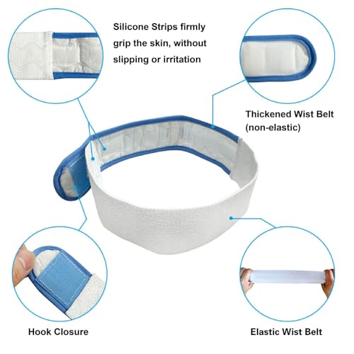 Catheter Holder Urinary Drainage Bag Leg Band, Band Straps for Easy-Tap Leg Bag, Anti Slip Foley Catheter Leg Strap, 23.6” Long x 2" Wide (2 Pack)