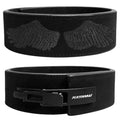 Katamu USPA & IPL Approved Premium Lever Belt | — 10mm and 13mm Leather - color: Black Out Wings, size: Small - 13mm