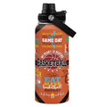 SANDJEST Basketball Water Bottle 32oz, Stainless Steel Insulated Sports Bottle with Lid, Basketball Gifts for Men Players Lovers Fan - color: Basketball 1