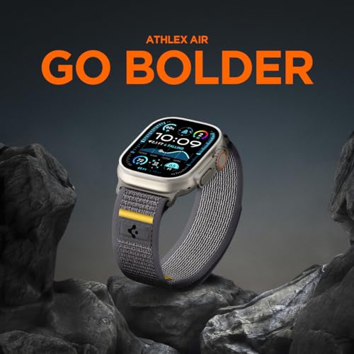 Spigen for Apple Watch Band, Compatible with Ultra 3/2/1 49mm, Series 11/10 46mm, 9/8/7 45mm, SE3/SE2/SE/6/5/4 44mm, 3/2/1 42mm - color: Active Gray