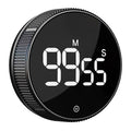 BlueSnail Kitchen Timer with LED Digital Display Smart Efficana for Home Classroom Gym Office, Volume and Brightness Adjustable Productivity Timer - color: Black