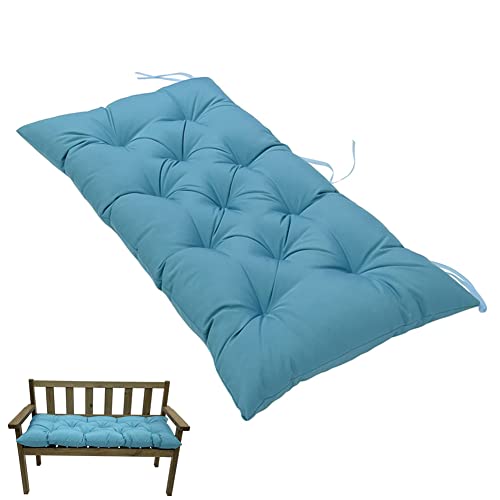 SeaHome Indoor/Outdoor Bench Cushion,Waterproof Swing Seat Cushion,Outdoor Chair Cuhion,for Lounger Garden Furniture Patio Loveseat Bench (47.2" x 19.7", Blue) - color: Blue, size: 47.2" x 19.7"