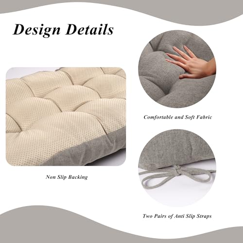 Indoor Bench Cushion for Indoor Furniture 48"x19" LightGrey 1 Pc | Thick, Stay in Place, Textured Fabric, for Entryway Window Shoe Storage and Kitchen Bench, Comfort Sitting, Upgrade Decor - color: Light Grey