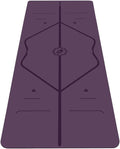 Liforme Travel Yoga mat – Patented Alignment System, Warrior-Like Grip, Non-Slip, Eco-Friendly, Ultra-Lightweight and Sweat Resistant, Made with Natural Rubber - color: Purple