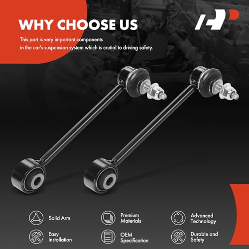 A-Premium 2 x Rear Sway Bar Links Stabilizer Bar Links, Compatible with Chevrolet Equinox 2018-2020 & GMC Terrain 2018-2020