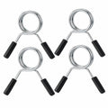 Bnineteenteam Barbell Spring Clip, 4 Pcs 24mm / 48mm Barbell Clamp Spring Collar Clip Dumbbell Spring Lock Fitness Equipment Lifting Kit
