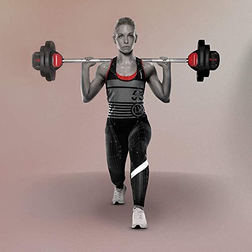 Les Mills™ Dual Purpose Ergonomic Exercise Weight Plates for Total Body Workouts - size: 30.8 lbs Weight Set