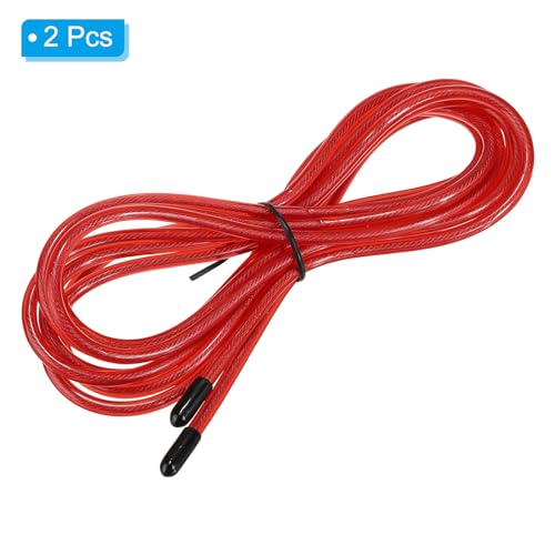 PATIKIL Speed Jump Rope Replacement Cable Professional Skipping Rope Replacement for High-Speed Jump Ropes - color: Red