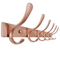 SKOLOO Coat Rack Wall Mounted - 6 Hooks, Heavy Duty, Stainless Steel, Metal Wall Hanger, Sturdy Coat Hooks for Hanging Coats, Jacket, Clothes, Hat, Matte Rose Gold - color: Matte Rose Gold, size: 6 Hook(1 Pack)