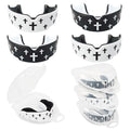 Piemow 4 Pcs Mouth Guard, Religious Faith Cross Sports Mouthguard with Case | Mouth Guards Braces for Football Boxing Basketball Lacrosse Hockey and All Contact Sports - color: Cross
