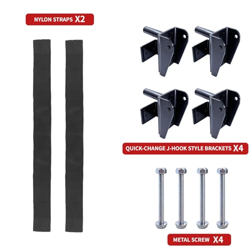 MARLANG Power Rack Attachments Safety Straps Squat Rack Attachments Fit 3x3 Power Rack for Row Deadlift Bench Press Hip Thrust Chest Press and More - size: 3"x3" Post,1" Hole diameter,Straps Length 47.24”