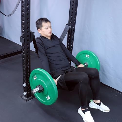 MARLANG Power Rack Attachments Safety Straps Squat Rack Attachments Fit 3x3 Power Rack for Row Deadlift Bench Press Hip Thrust Chest Press and More - size: 3"x3" Post,0.7" Hole diameter,Straps Length 31.45“