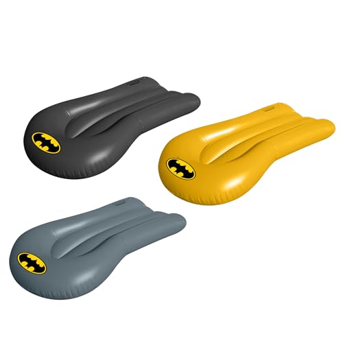 DC Comics Officially Licensed Batman Triple Lane Backyard Water Slide, 16 ft Slip and Slide with 3 Bodyboards & Inflatable Sprinkler, Ages 3–12