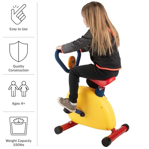 Hey! Play! Kids Exercise Equipment Collection: Strength Training, Cardio, Endurance, and Active Play Essentials - Kids Exercise Bike - style: Kids Exercise Bike