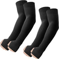 ROXUN Arm Sleeves with Thumb Hole, Cooling UV Sun Protection Compression Tattoo Cover Up for Men/Women - color: 2 Pairs - 2 Black