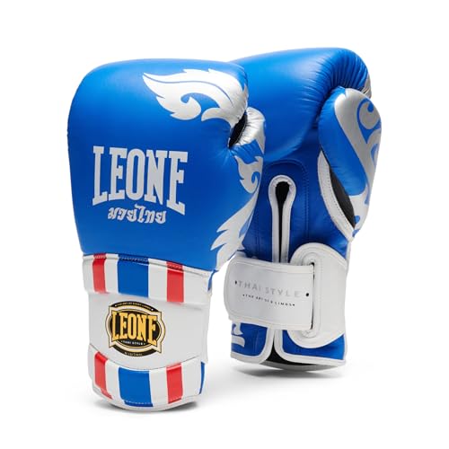 LEONE 1947, Thai Style Boxing Gloves - color: BLUE, size: 10