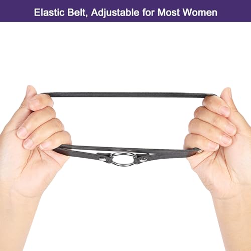 Adjustable O-ring Leg Garter, Elastic Thigh Garters Belt for Women, 1 Pair - color: Purple