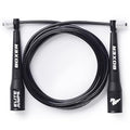 EliteSRS 10 Foot Outdoor Rated 5Mm Pvc, Boxer Jump Rope 3.0 with Smooth Action Polymer Handles and Ergonomic Slip-Resistant Dimpled Grips | Professional boxing rope. Smooth-action handles with slip-resistant grips. Fitness and cardio. - color: Black