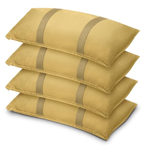 200 LBS Sand Bags for Weight, Umbrella Base Weights Sandbags, 4 Packs Fillable Heavy Duty Weight Sandbag for Outdoor Furniture Garden Backyard Patio Umbrella Trampoline Poolside Accessories (Khaki) - color: Khaki