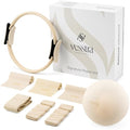 Signature Pilates Set - Complete Pilates Kit with Ring, Ball, Wrist and Ankle Weights & Resistance Bands for Home or Studio Workouts