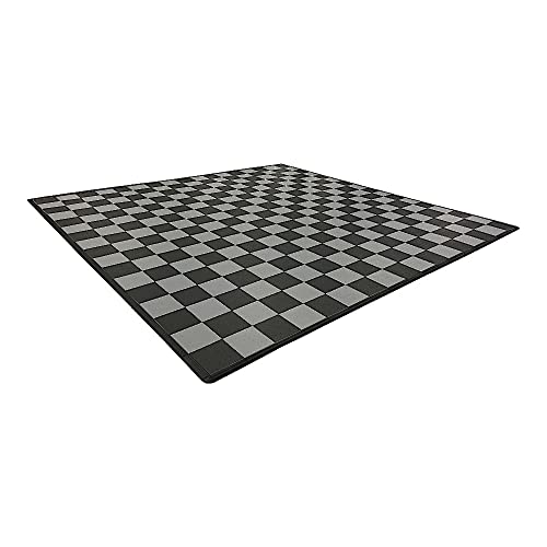 Speedway Garage Floor Mat Kit for 2-Car, Large, Checkered - Black/Grey - color: Checkered - Black/Grey, size: Garage Kit - 2-Car
