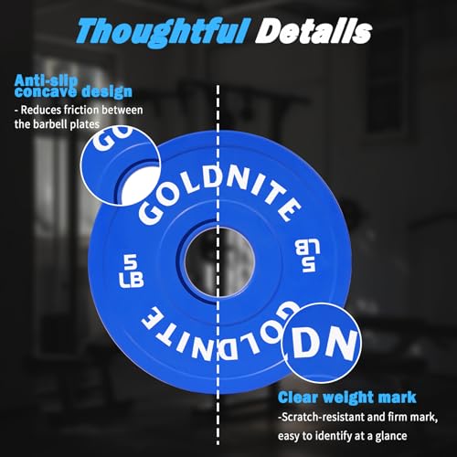 Change Plates Set 1.25LB 2.5LB 5LB Set Fractional Weight Plate Olympic Bumper Plates for Cross Training Steel Insert Strength Training Weight Plates - color: 5LBx2
