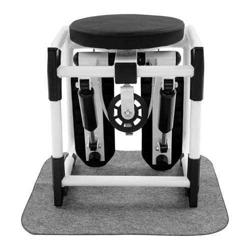 Mini Twist Stepper Multi-Function Stepper Fitness Machine with Seat | Step Machine with Resistance Bands, Fitness Exercise Waist Twist Machine for Full Body Workout