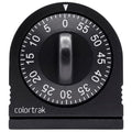 Colortrak 60 Minute Wind Up Timer, Salon Hair Color Processing Timer, Mechanical Visual Countdown for Chemical Services, Tanning, Kitchen, and Kids Activities, No Batteries Required, Black