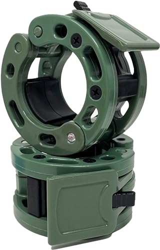 Clout Fitness Olympic Barbell Clamps Collars Quick Release Pair of Locking Weight Clips Fit 2 Inch Barbell for Weightlifting - color: Olive Green, style: Classic Quick Release
