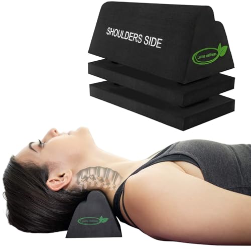 Neck and Shoulder Relaxer, Neck Stretcher Chiropractic Pillows for Pain Relief, Cervical Traction Device for Cervical Spine Alignment