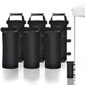 Canopy Weights Sand Bags for Weight Windproof Pop up Canopy Tent -(No Sand)-6 Pack-168LBS - color: Black(6 Pack)