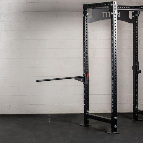 Titan Fitness Rack Mounted Youth Pull-Up Bar, Fits T-3, X-3, or TITAN Series Power Rack, Chin-Up Station, Workout Bar, Rated 225 LB Capacity
