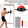 Doorway Punching Bag Double End Bag for Boxing, No Wall Installation Boxing Training Set with Bungee Cords, Double End Punching Ball Striking Equipment for Training at Home & Gym