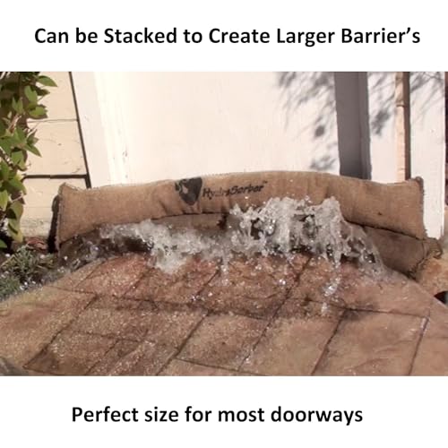 HydraSorber - Sandless Sandbags - Water Absorbent Flood Barrier - size: 4 Foot Length (3 Pack)
