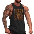 domirica Mens Sleeveless Cotton T-Shirts Novelty Graphic Crewneck Pullover Big and Tall Gym Muscle Outdoor Sleeveless Shirts - color: Aztec, size: X-Small