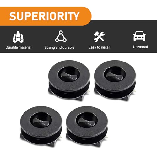 4PCS Car Carpet Fixing Clips, Interior Non-Slip Floor Mat Buckle, Double Layer Plastic Foot Pad Buckle Set, Universal Car Mats Fasteners Clip for Auto, Truck, SUV