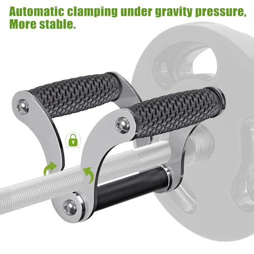 SELEWARE V Bar & T Bar Landmine Handle Attachment for 2" Barbell Bar, Solid Multi-Grip Landmine Handle T Row Attachment with Non-Slip Rubber Handle, Fits 2" Olympic Bars Strength Training Bars - color: A. V Bar