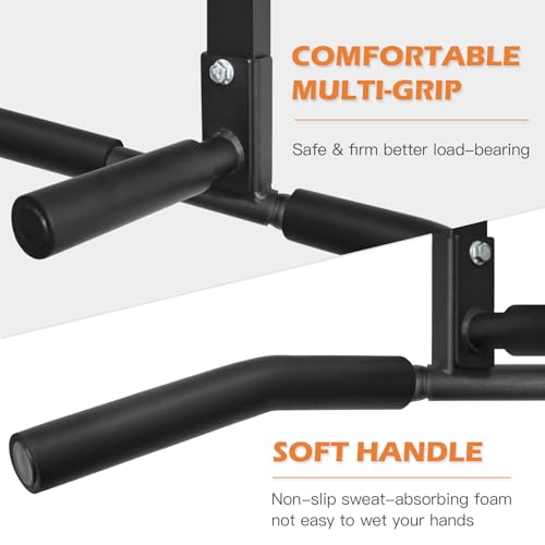 ATENTO Pull Up Bar, Chin Up Bars Ceiling Mount, Workout for Home Gym, Beam, Crossfit - Heavy-Duty, Foam Grip, Easy installation - color: Joist Mounted Pull Up Bar, Upgraded Multi-Grip